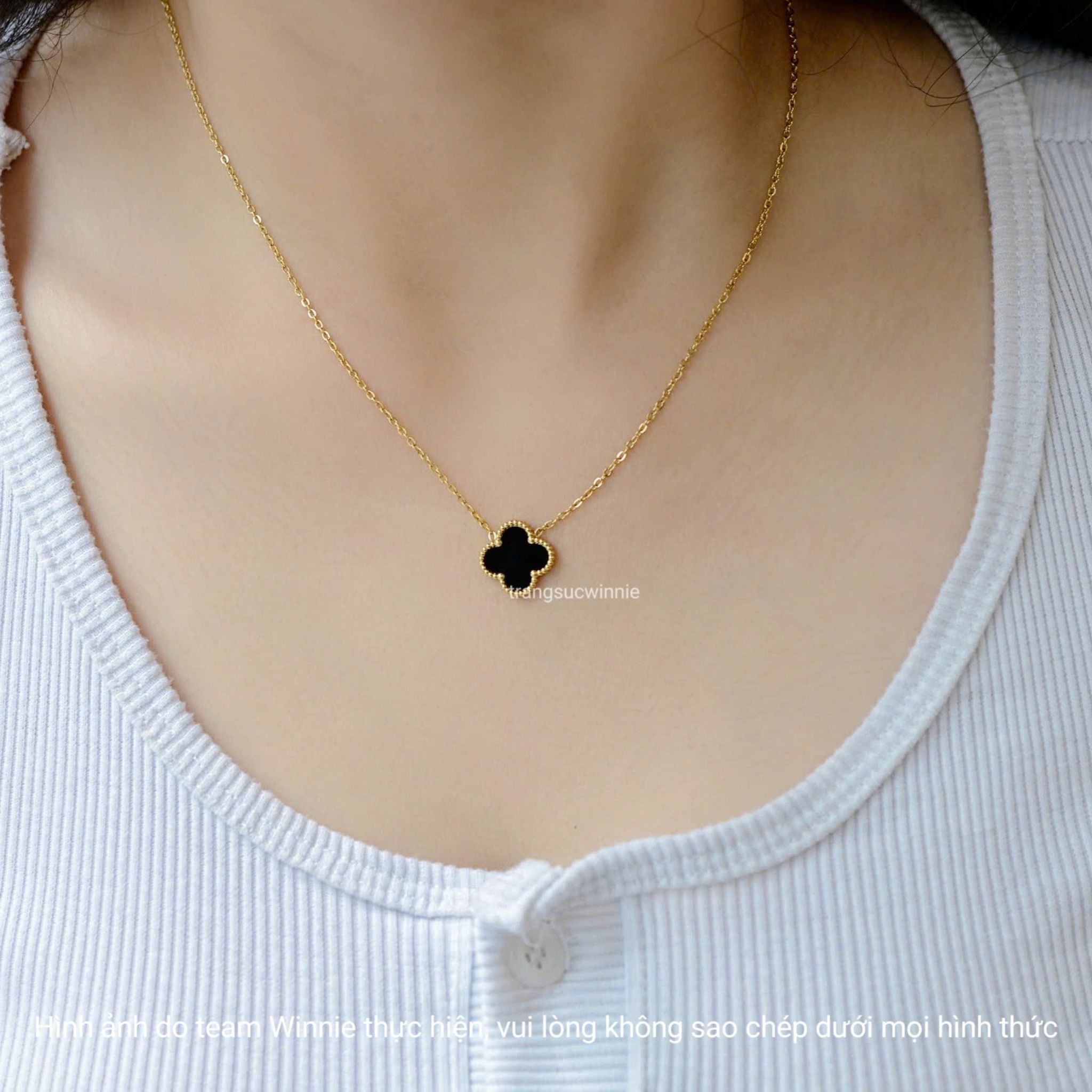 Dây chuyền titan VCA đen