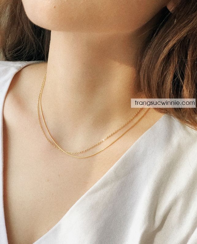 Dây chuyền titan trơn mảnh twin VG