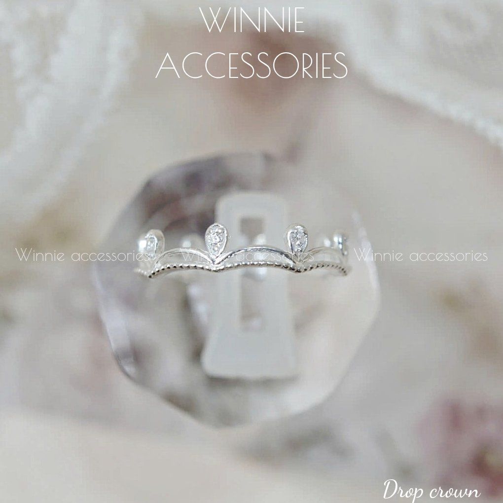 Nhẫn Bạc S925 Drop Crown