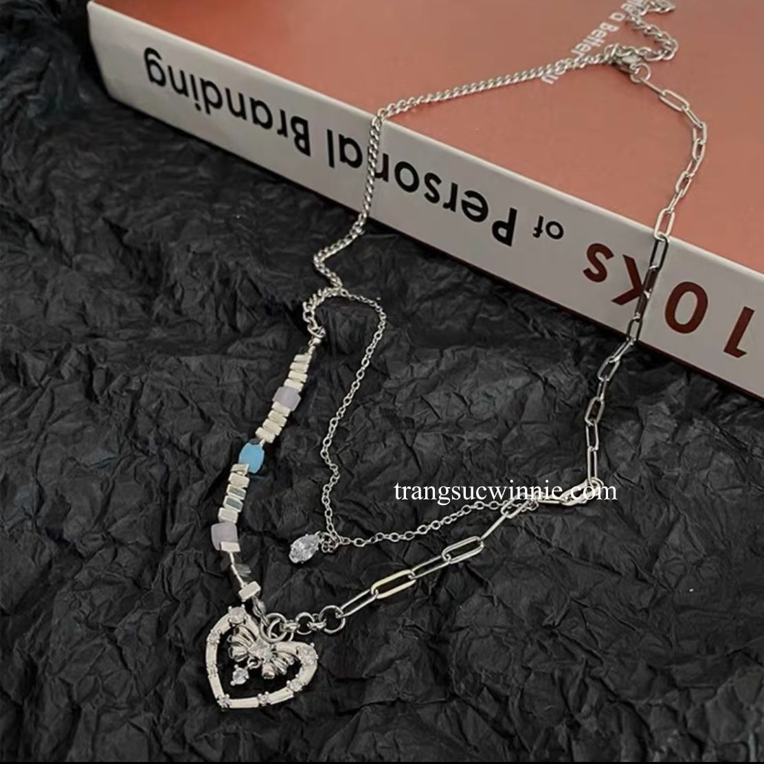 Dây chuyền titan Metal heart