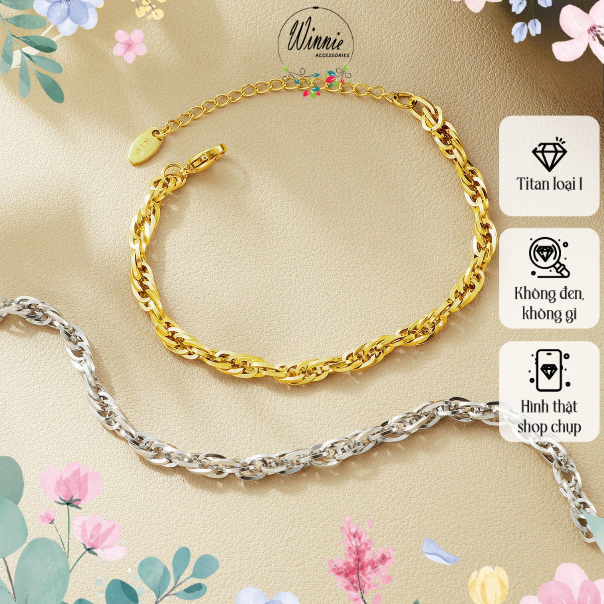 Lắc tay Titan Punk chain