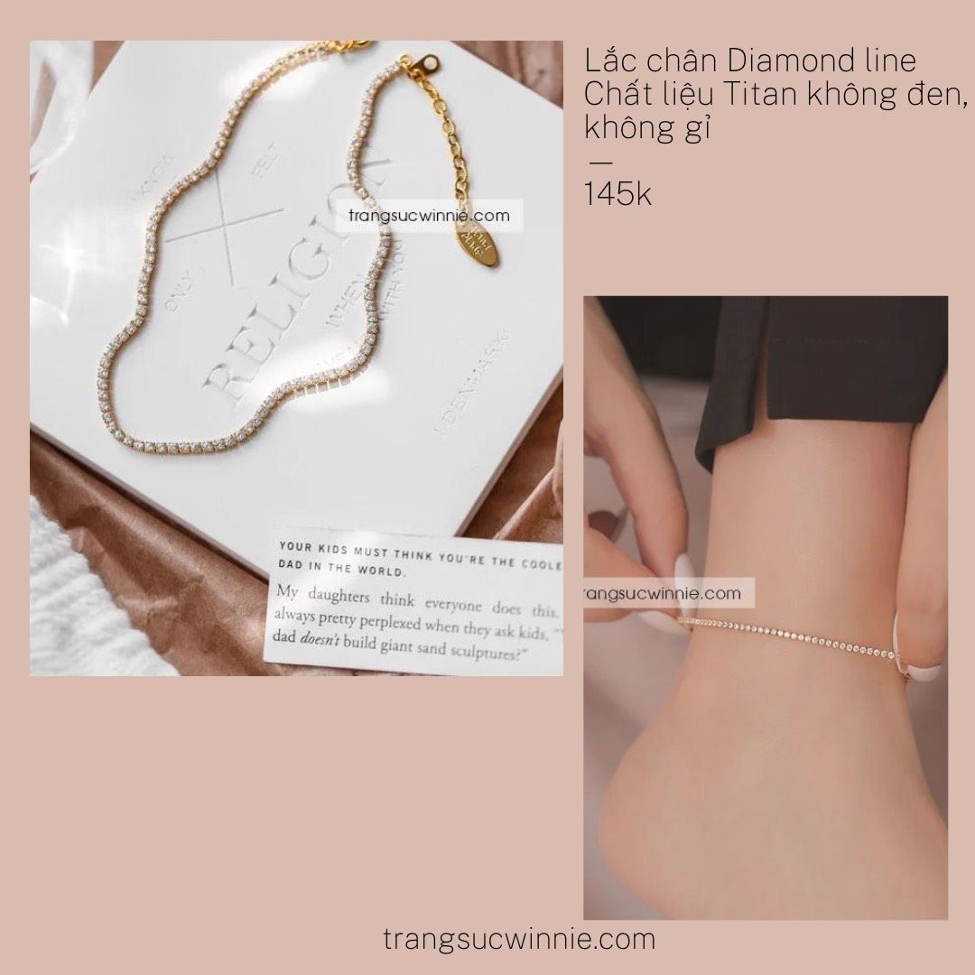 Lắc chân titan Diamond line