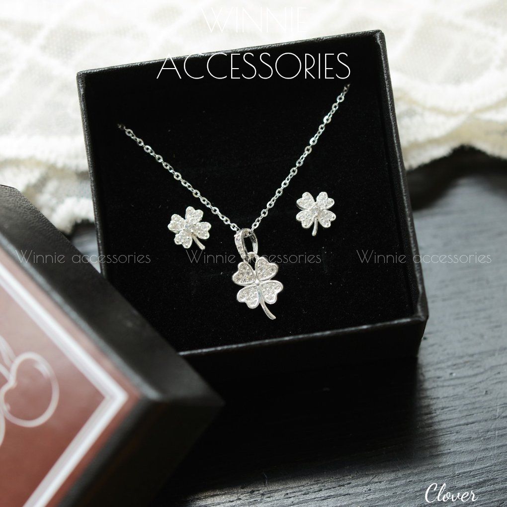 Hoa tai Bạc S925 Clover