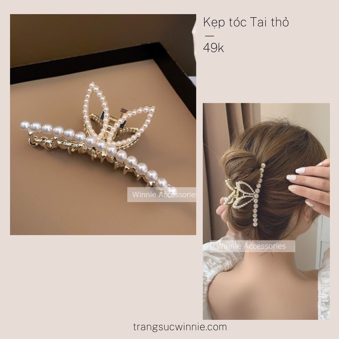Kẹp tóc tai thỏ