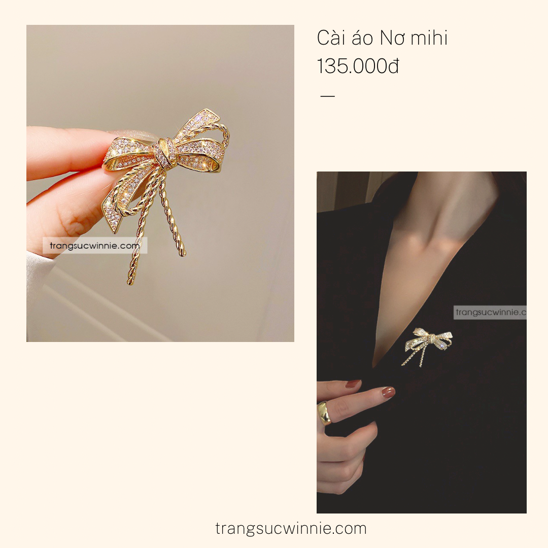Cài áo Nơ mihi