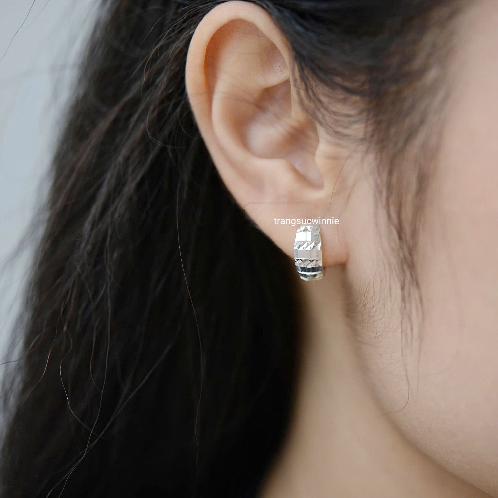 Hoa tai Bạc S925 Khoen Superstar