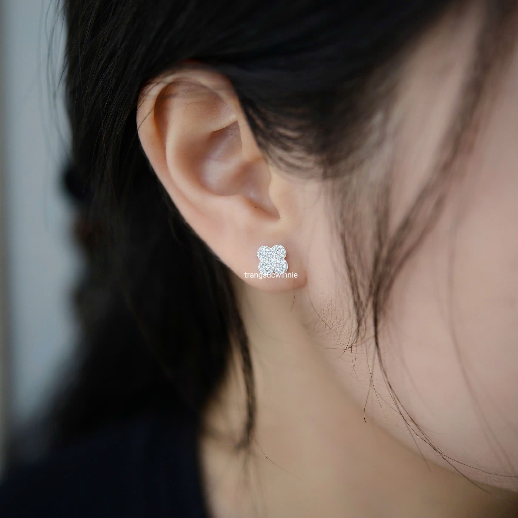 Hoa tai Bạc S925 Louis