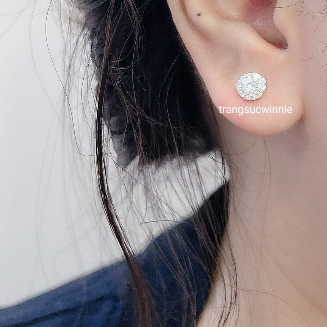 Hoa tai Bạc S925 Tròn nhỏ
