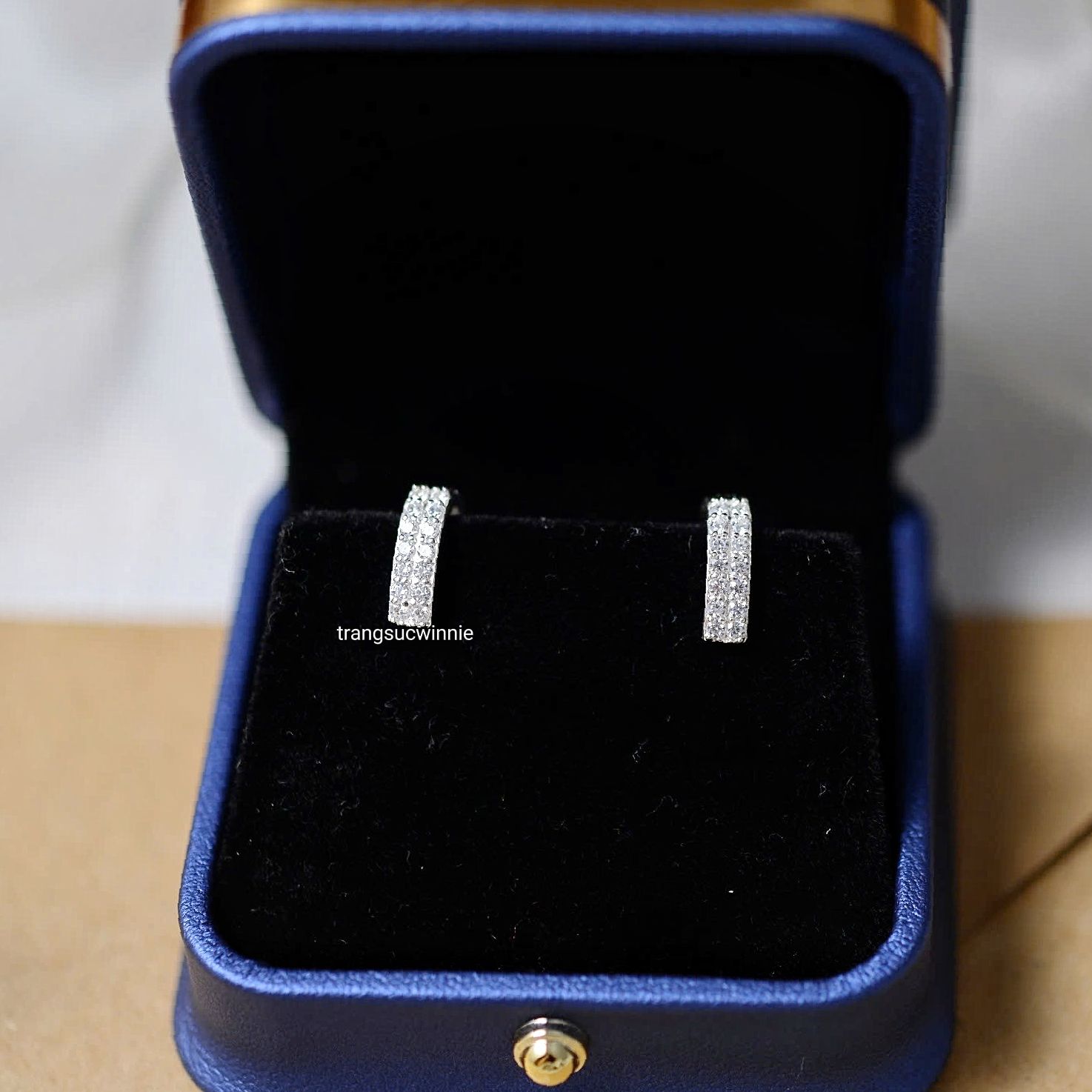 Hoa tai Bạc S925 U Zircon