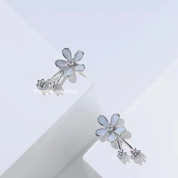 Hoa tai Bạc S925 Blue daisy