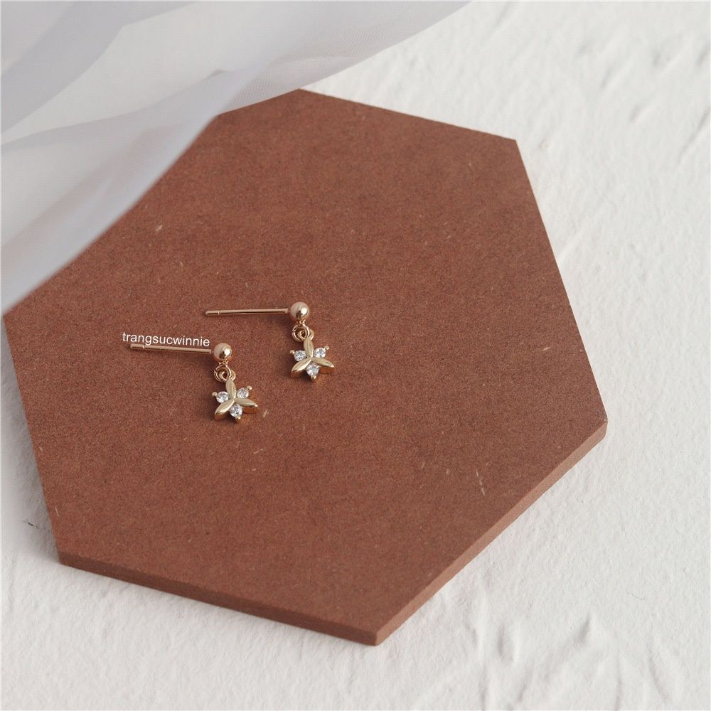 Hoa tai Bạc S925 Dangle star