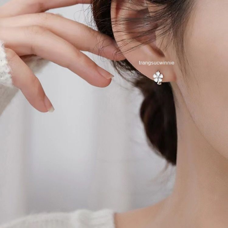 Hoa tai Bạc S925 Khoen daisy