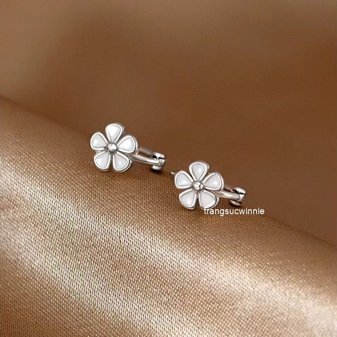 Hoa tai Bạc S925 Khoen daisy