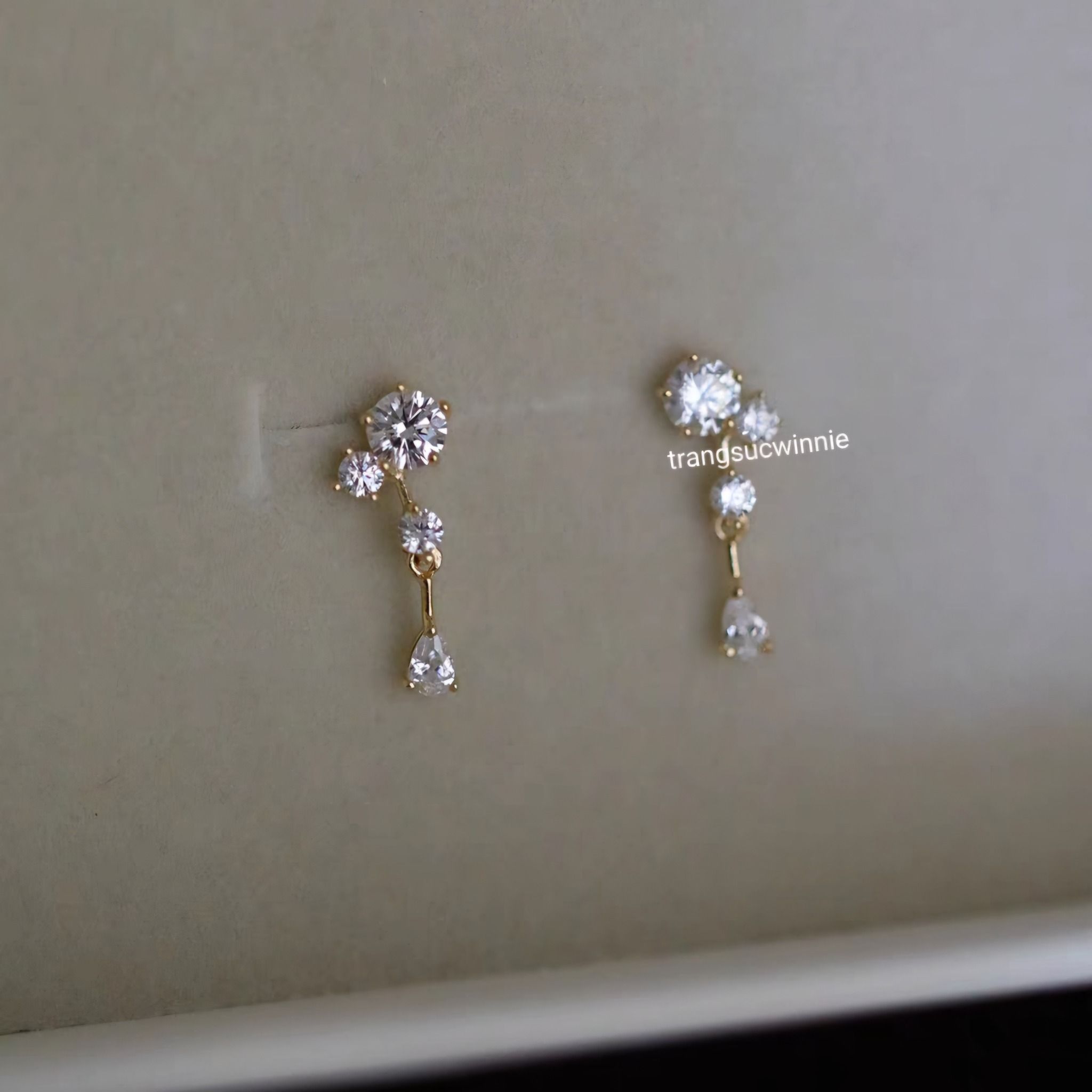 Hoa tai Bạc S925 Shiny Drop