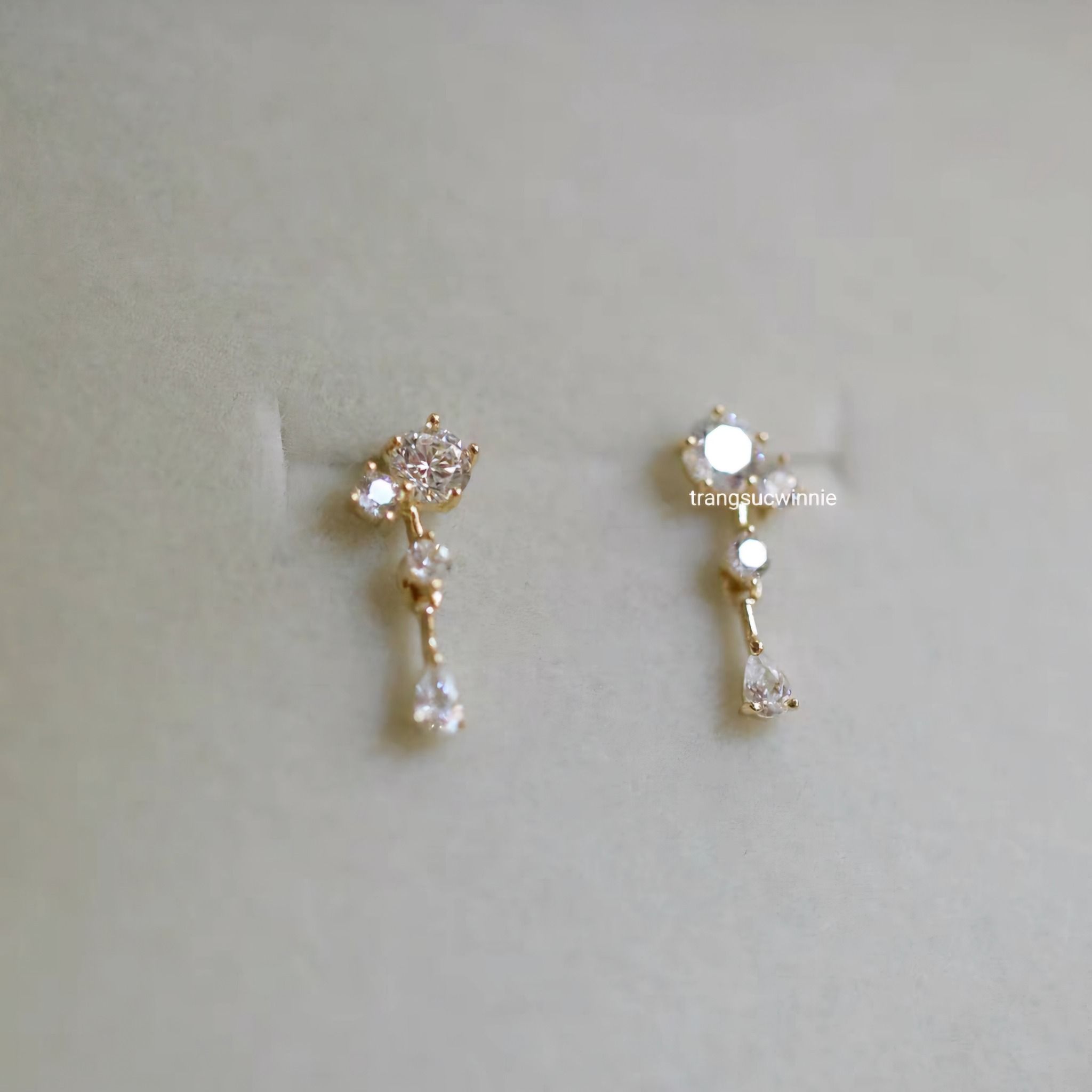 Hoa tai Bạc S925 Shiny Drop