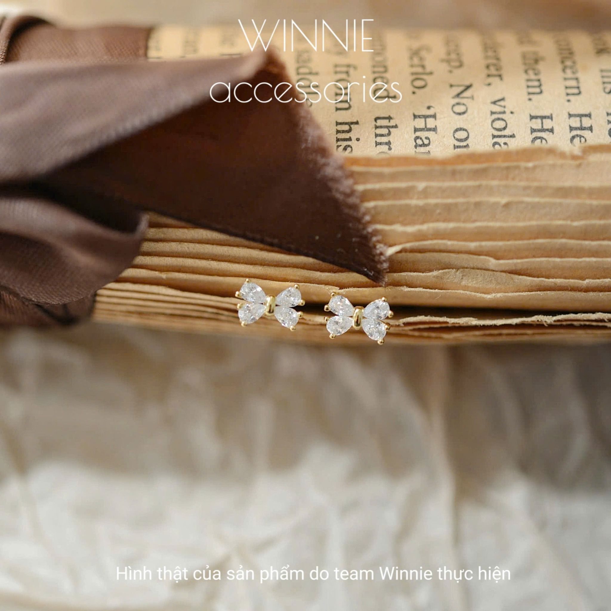 Hoa tai Bạc S925 Sweet Bow