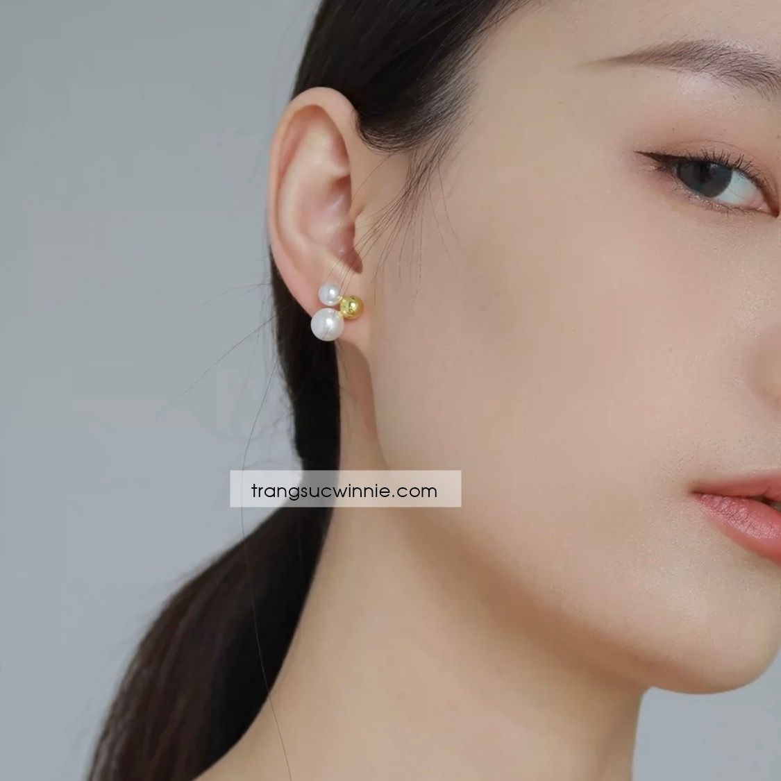 Hoa tai Triple pearl