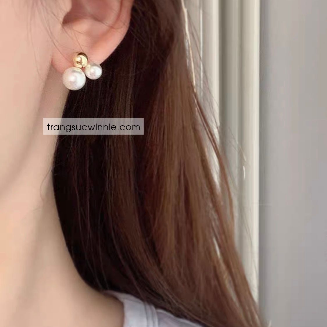 Hoa tai Triple pearl