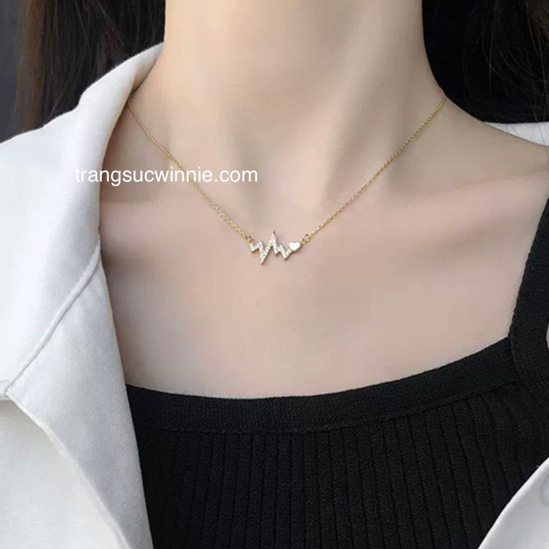 Dây chuyền titan Heartbeat VG