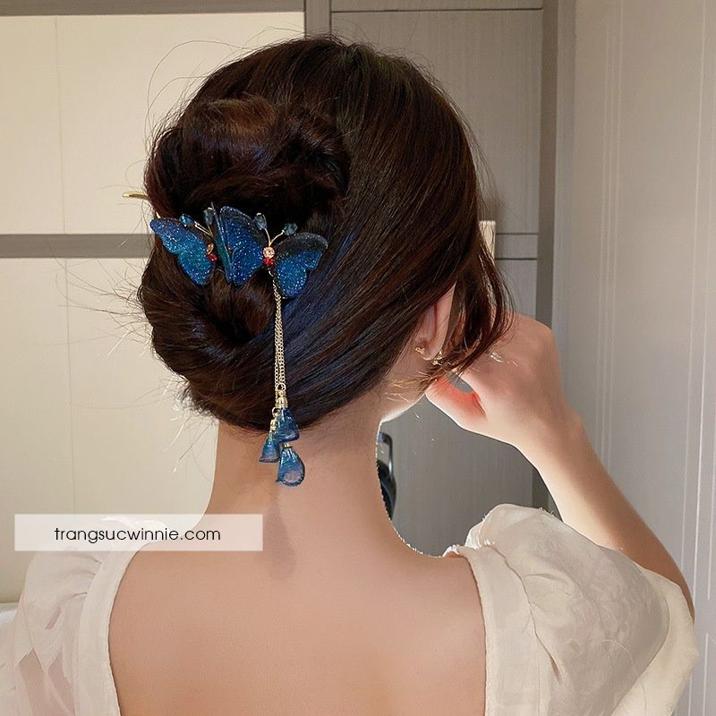 Kẹp ngang Bướm xanh