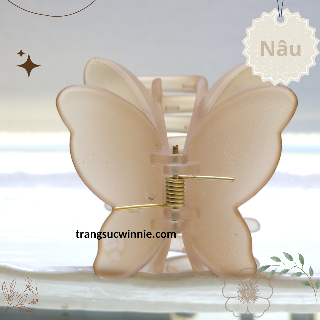 Kẹp tóc Bướm nhám