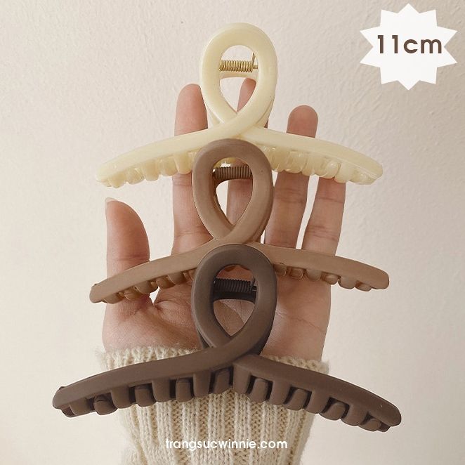 Kẹp tóc chéo nhám 11cm