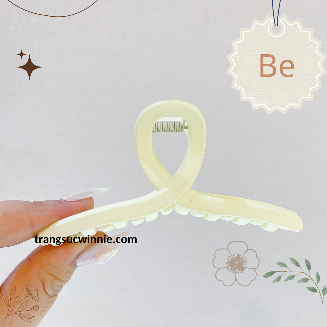 Kẹp tóc chéo nhám 11cm
