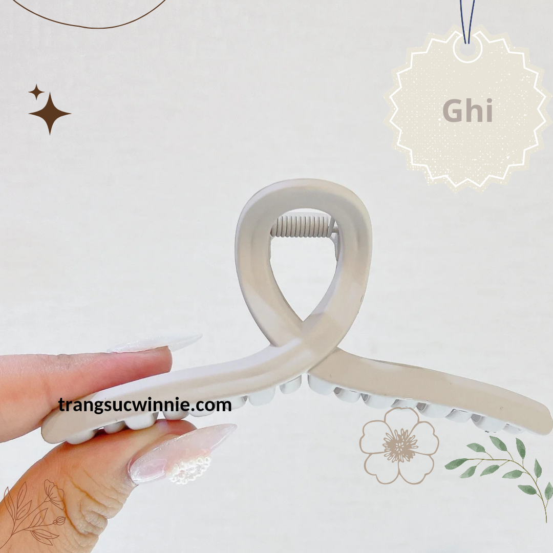 Kẹp tóc chéo nhám 11cm