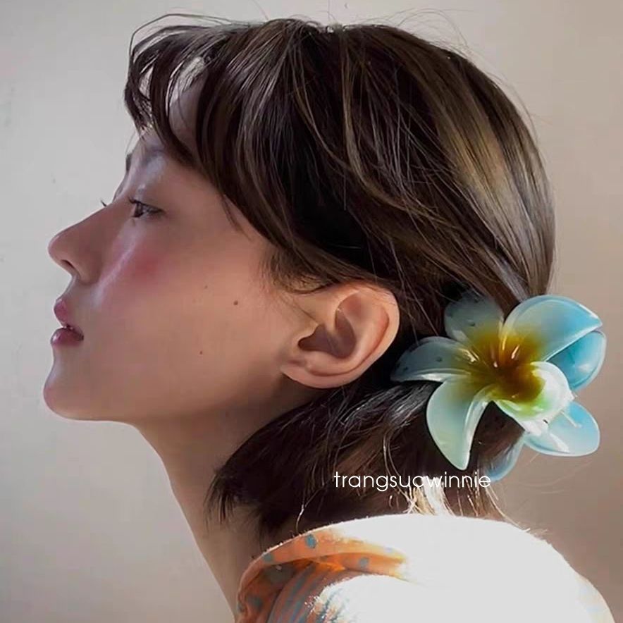 Kẹp tóc Hoa sứ
