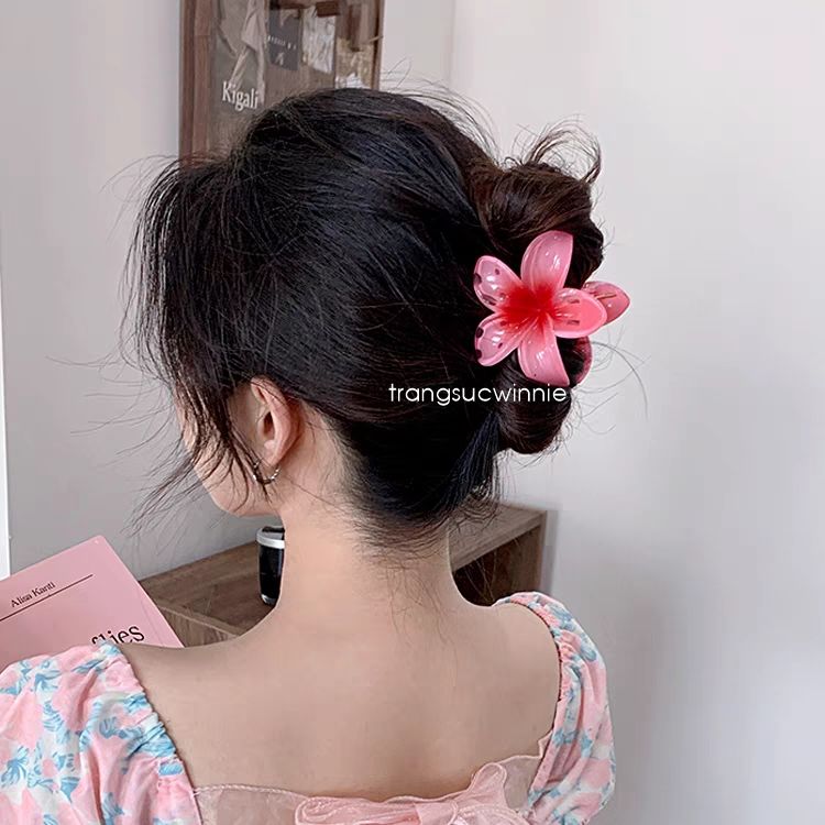 Kẹp tóc Hoa sứ