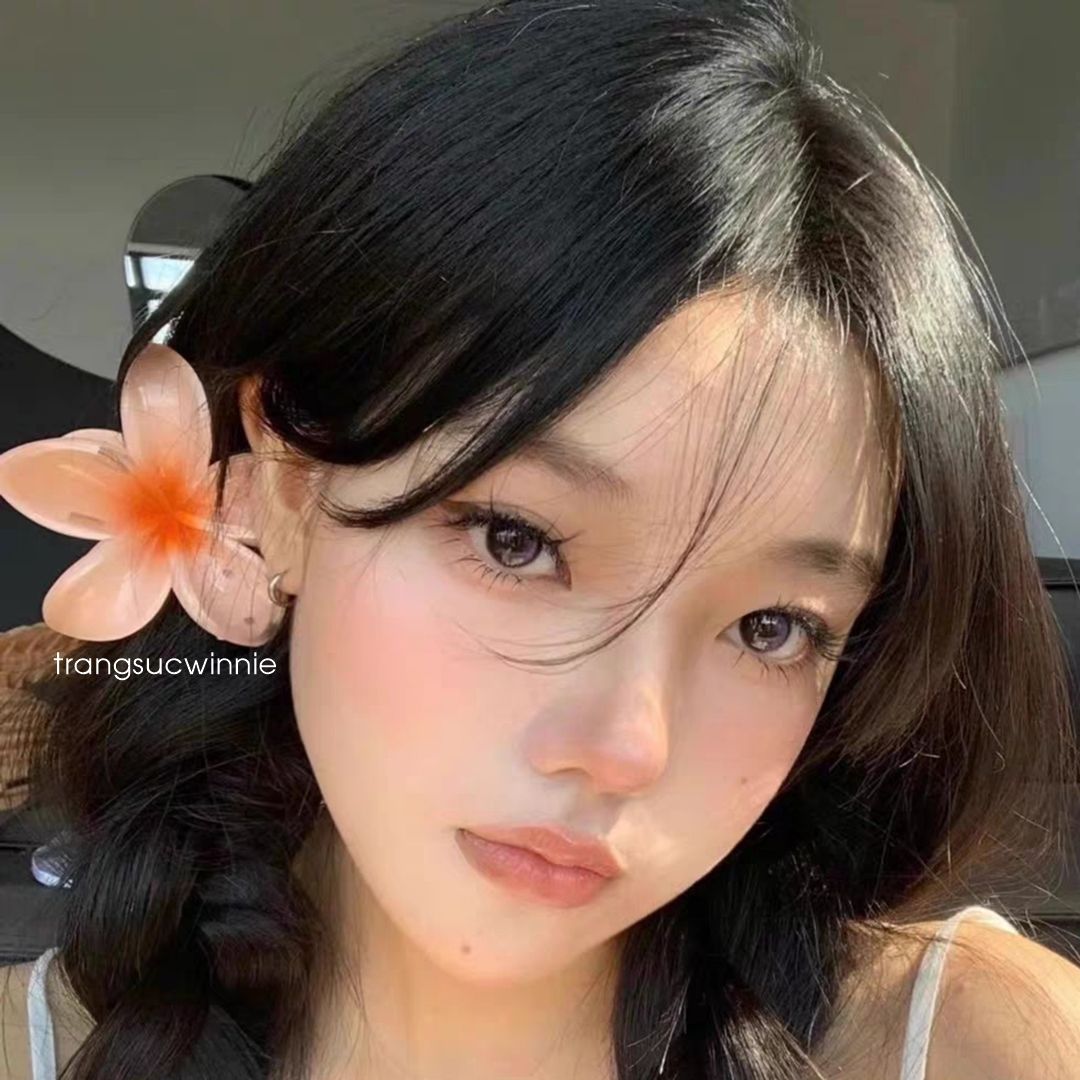 Kẹp tóc Hoa sứ