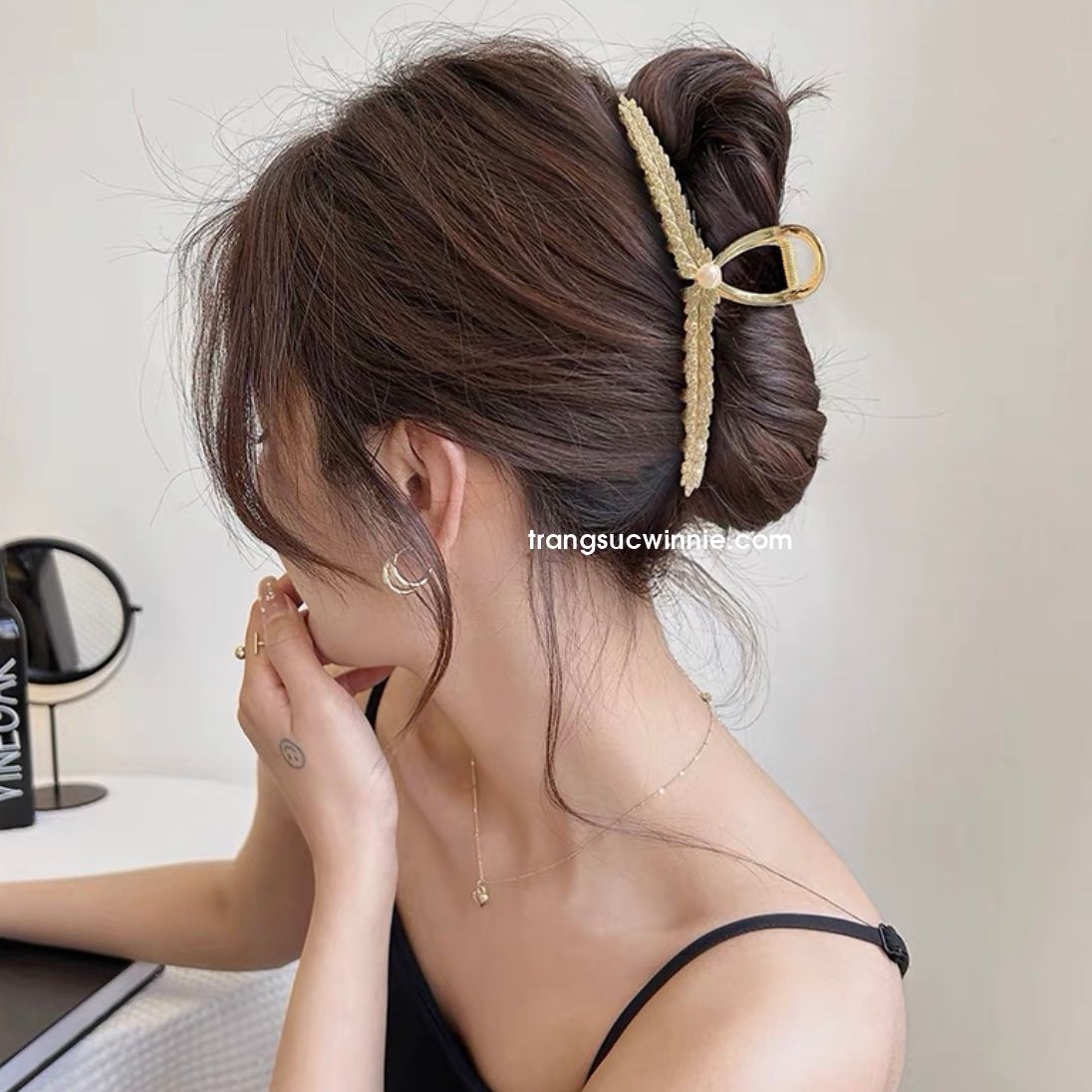Kẹp tóc Lá ngọc