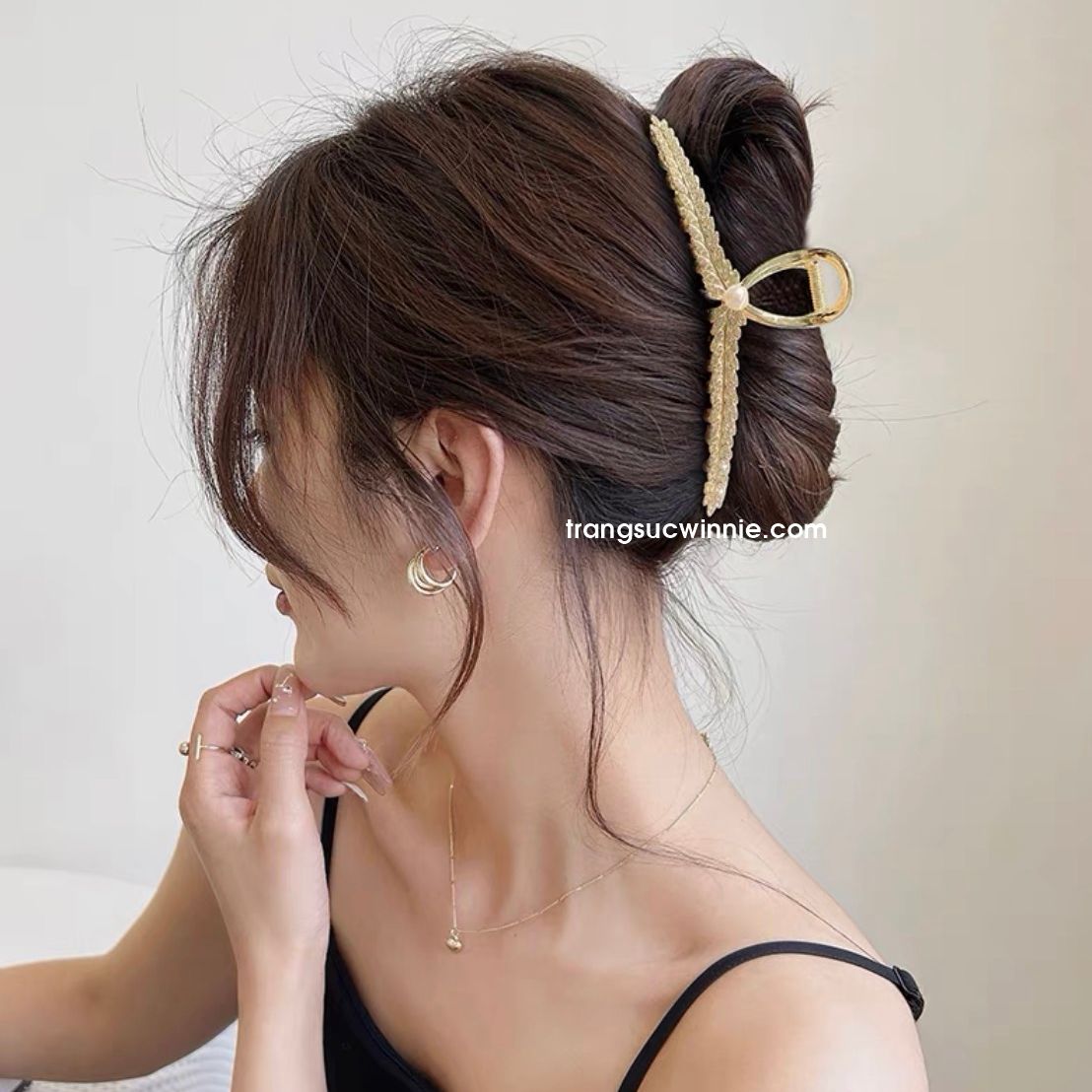 Kẹp tóc Lá ngọc