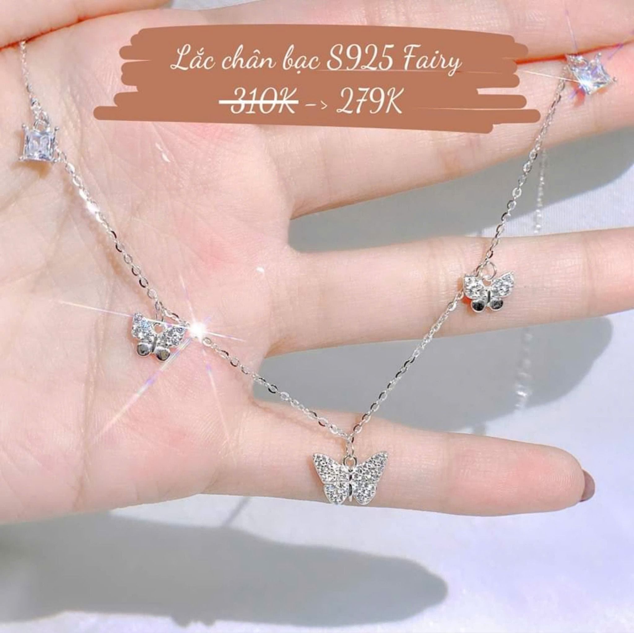Lắc chân Bạc S925 Fairy