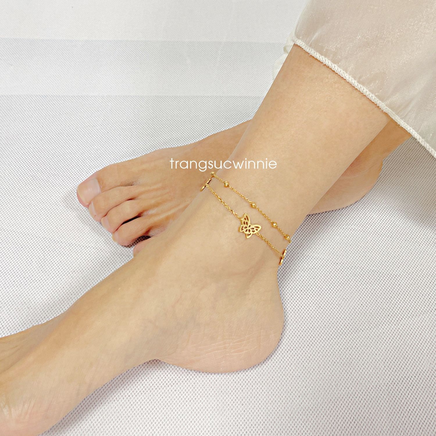 Lắc chân titan Layer Butterfly