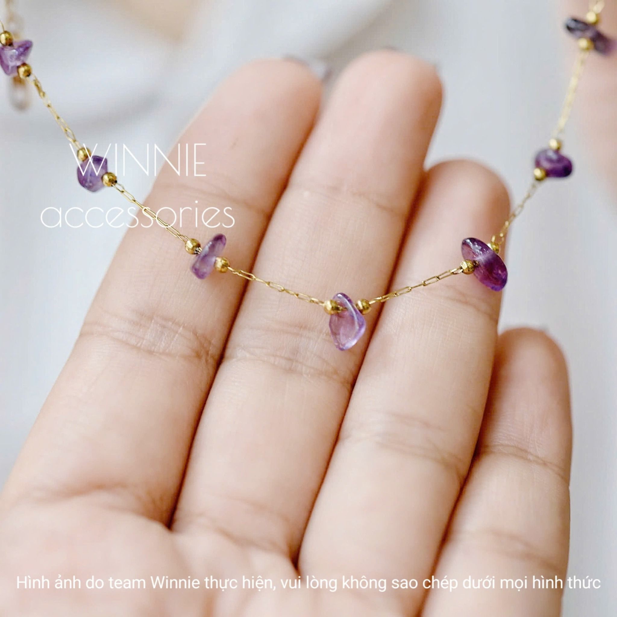 Lắc tay titan Amethyst