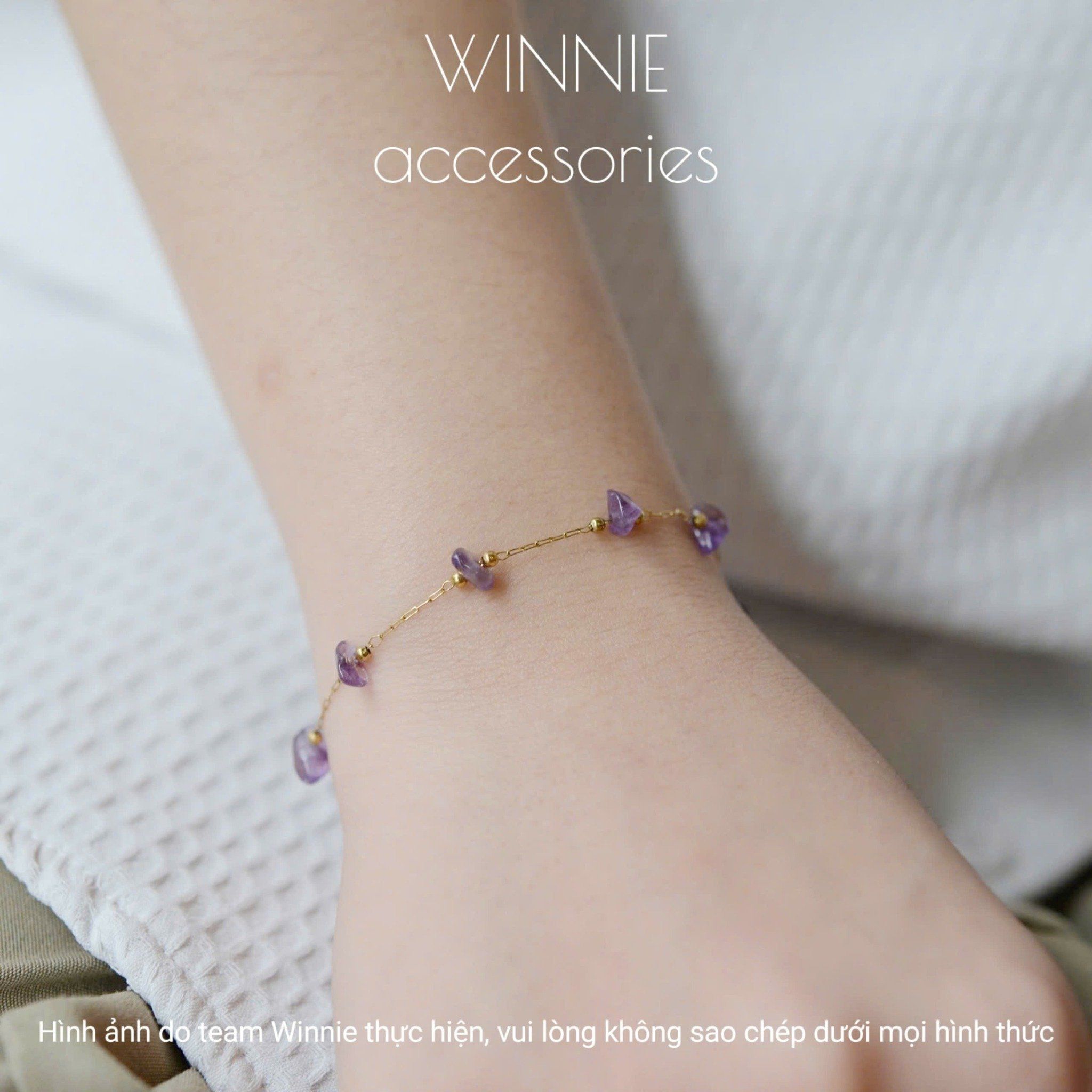 Lắc tay titan Amethyst