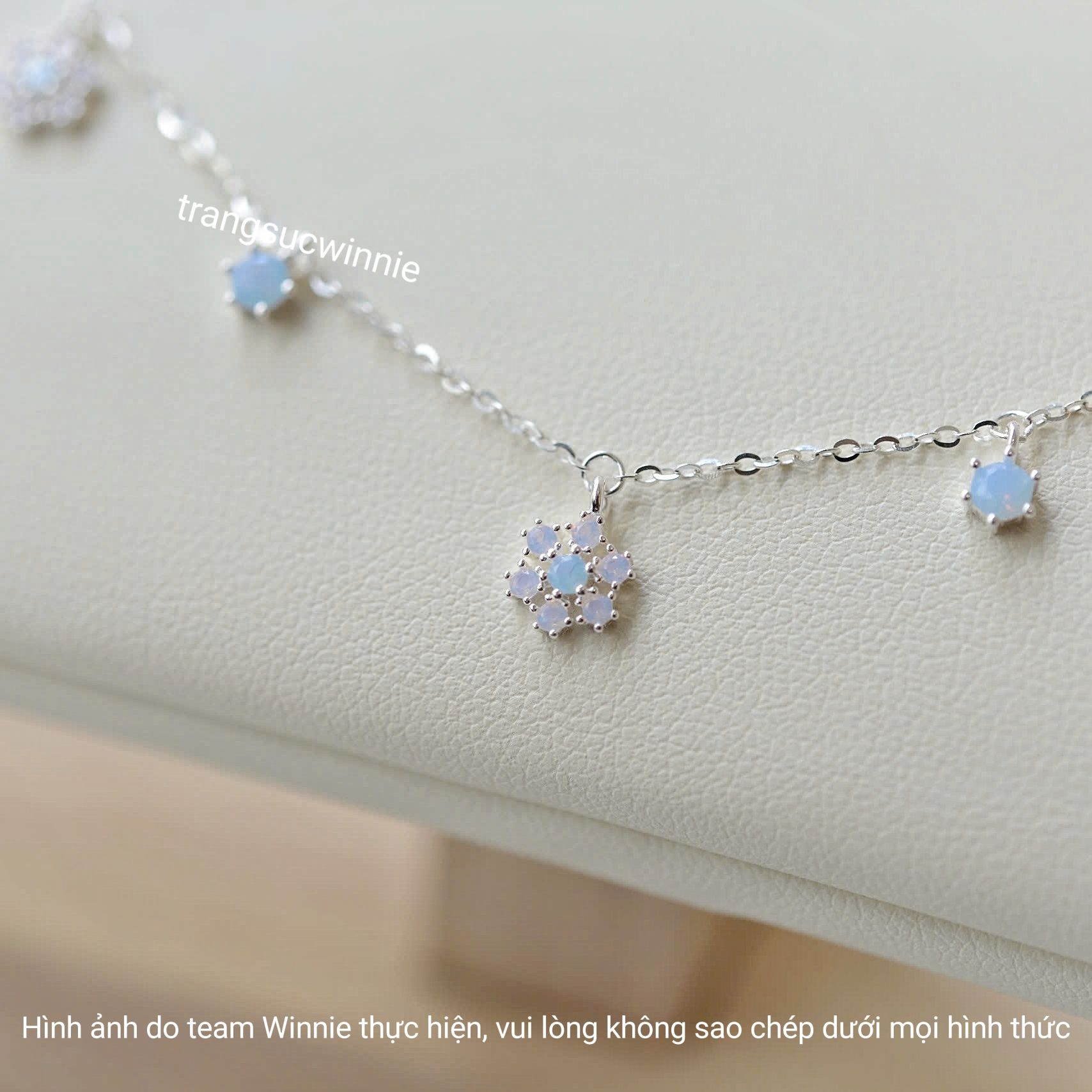 Lắc tay Bạc S925 Blue Snowflake