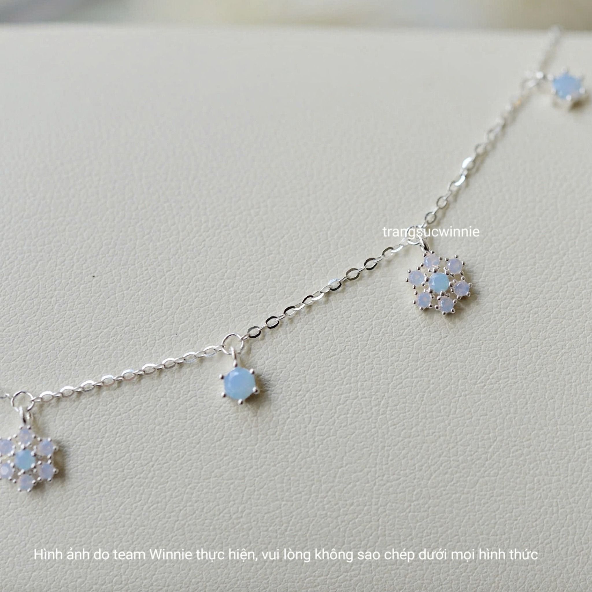 Lắc tay Bạc S925 Blue Snowflake