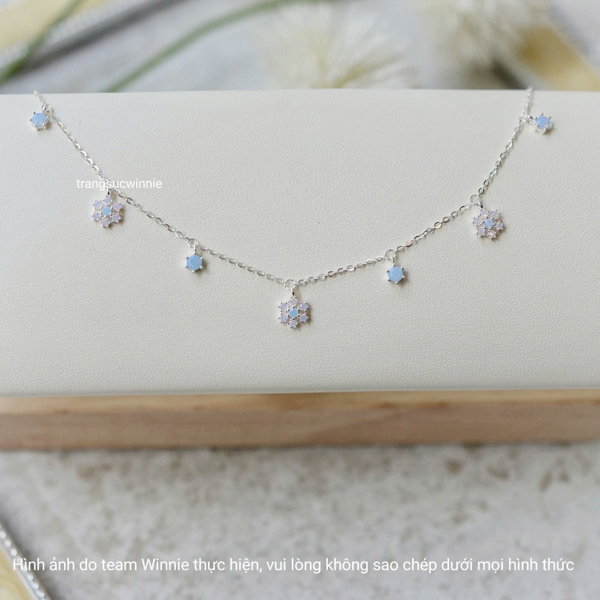 Lắc tay Bạc S925 Blue Snowflake