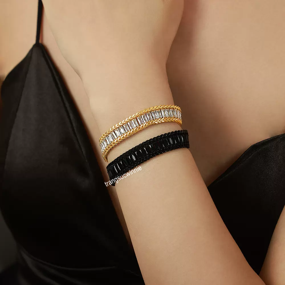 Lắc tay Titan Baguette Chain