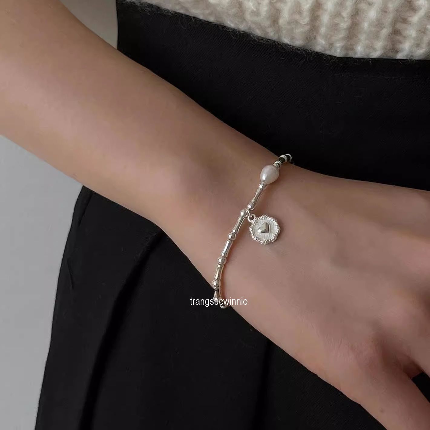 Lắc tay Bạc S925 Bamboo heart