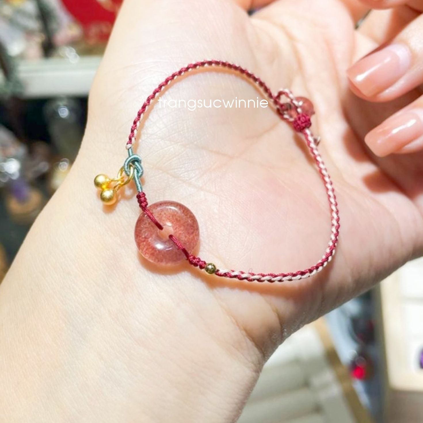 Lắc tay dây Khấu chuông