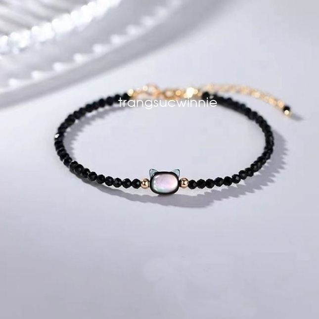 Lắc tay mèo đen trắng