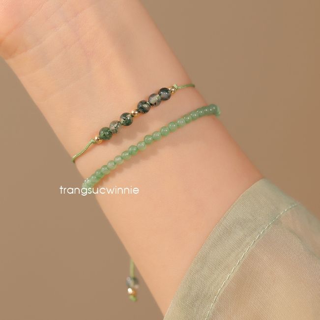 Lắc tay dây xanh lá