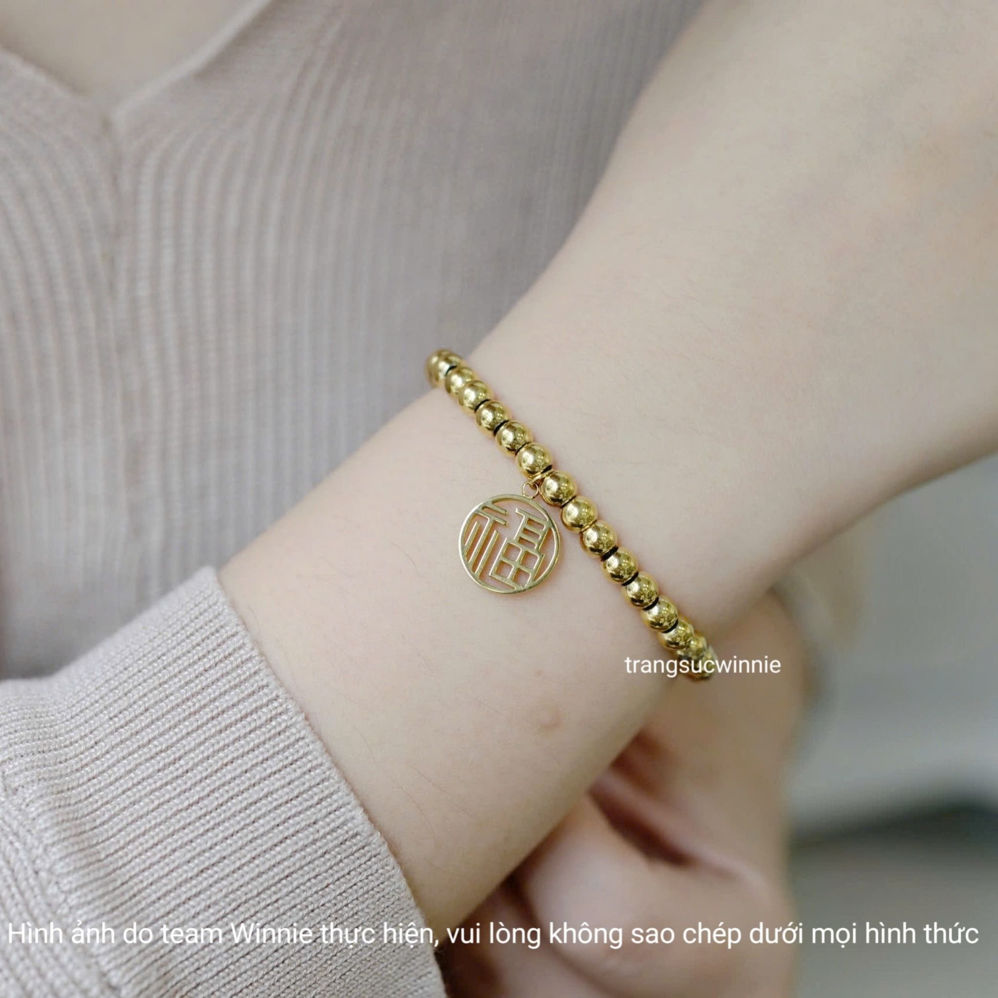 Lắc tay titan Hạt phúc