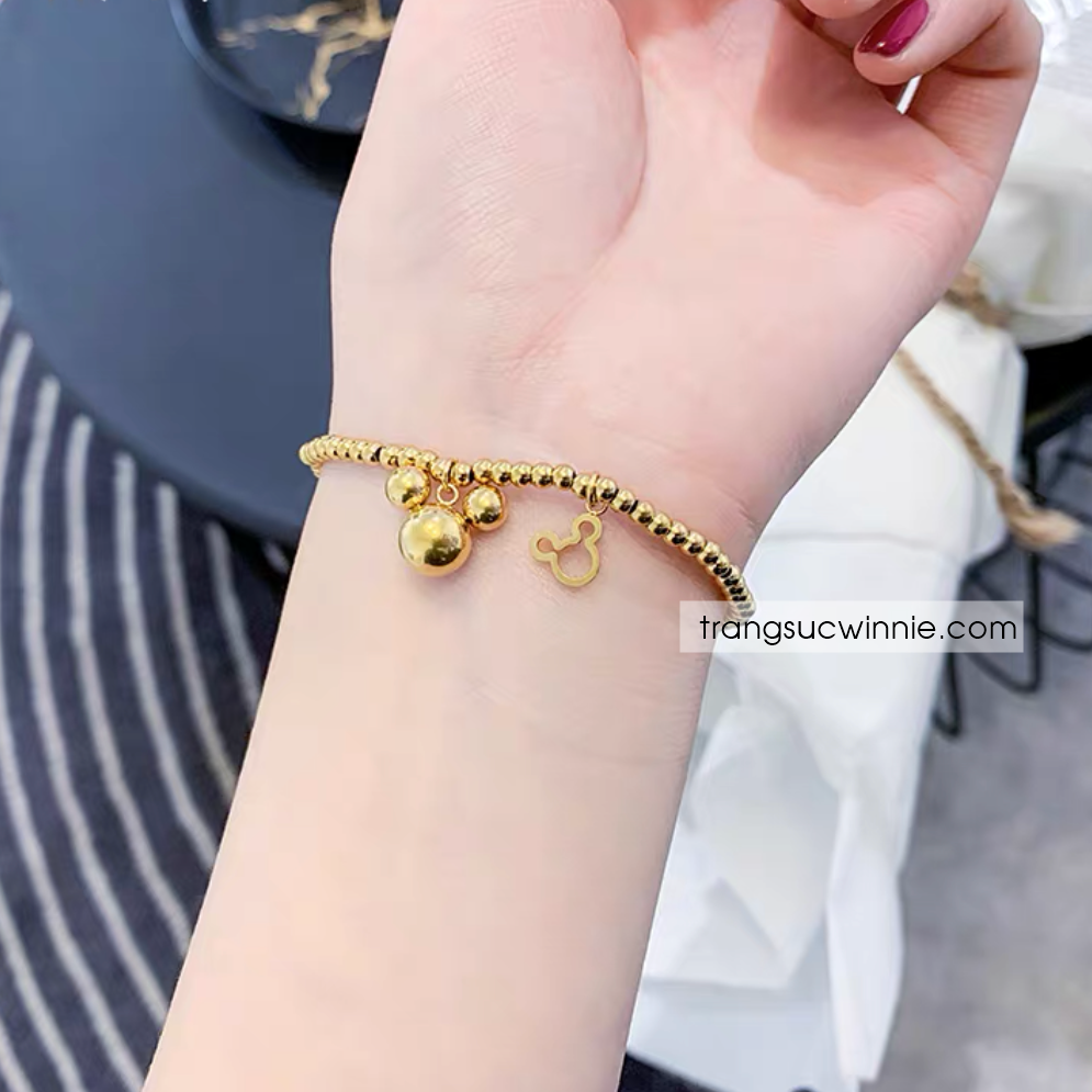 Lắc tay titan Mickey bi