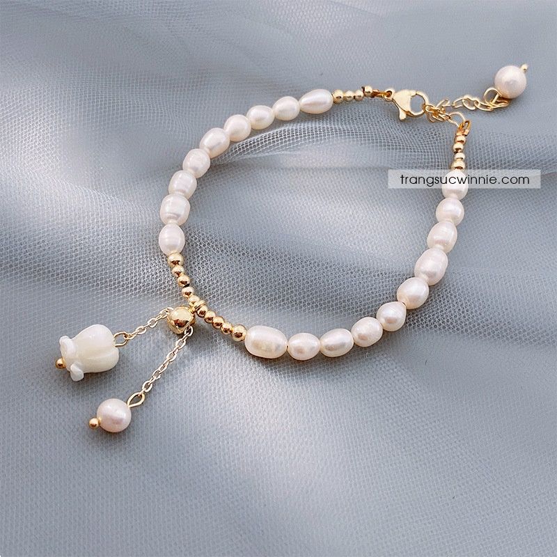 Lắc tay Ngọc trai Linh lan