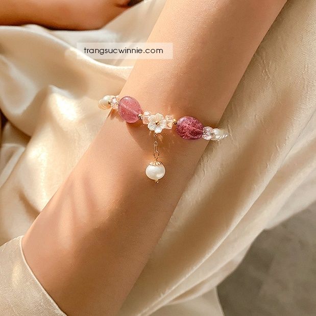 Lắc tay Ngọc trai anh đào