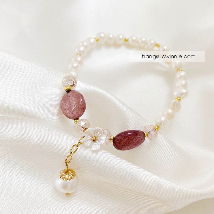 Lắc tay Ngọc trai anh đào